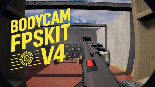 Unreal Engine 5 Bodycam FPS Template with realistic lens distortion and horror mechanics